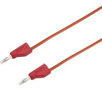 Ultra-flexible Cordon de mesure [Banane mâle 4 mm - Banane mâle 4 mm ] 5.00 m rouge MSB-300 10 A
