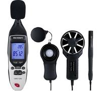 VOLTCRAFT UM5/1 200 Adaptateur de température -200 à 1372 °C Sonde type K Appareil de mesure environnemental multifonctions 5en1 (UM5/1 200)