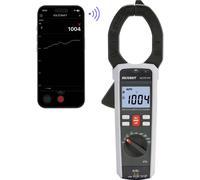 VOLTCRAFT VC771 Pince ampèremétrique étalonné (ISO) numérique enregistreur de données, avec trousse, protégé contre les projections deau (IP54) CAT III 1500 V,