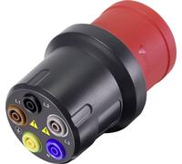 VOLTCRAFT VMA-3L 32 Adaptateur de mesure mâle CEE 32 A 5 pôles - femelle 4 mm gris foncé, rouge