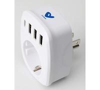 Voltman Adaptateur Voyage UE/US - 4 Ports USB