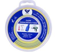 Voltman - Gaine thermorétractable 5m - Ø4,8/2,4mm - Vert/Jaune Vert G