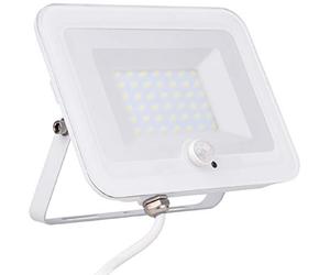 Voltman Projecteur plat + détecteur de mouvement IP65 3000lm - Blanc