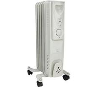 Radiateur mobile bain d'huile 1000W - Blanc - Voltman