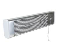 Voltman - Réglette infrarouge salle de bain 1200 W IPX4 | 2 puissances jusqu'à 1200 W, minuterie intégrée, chauffe rayonnante immédiate et protection anti-surchauffe.