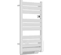 Voltman - Sèche-Serviette Aluminium 500+1000W Barres Plates Blanc | Chauffage sec sans fluide, écran LCD, programmation journalière, fil pilote 6 ordres, 5 modes, anti-surchauffe