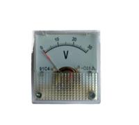 Voltmètre à panneau analogique 91C4 DC, testeur de tension de Type pointeur mécanique 5V/10V/15V/20V/30V/50V/100V/150V/250V/300V/500V(DC300V)