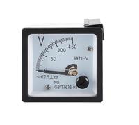 Voltmètre à panneau analogique, testeur de tension, ampèremètre Voltimetro 50A 100A 200A 50V 100V 200V 450V(10A directly on)