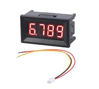 Voltmètre à panneau numérique à 3 fils avec conducteur, Red | Plage de mesure de courant continu de 0, 000 à 100, 0 V, spécification d ' erreur basée sur la pleine échelle,