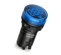 Voltmètre à sur panneau, affichage lumineux, Blue | Conception de panneau de commande pour armoires à outils électriques, appareils extérieurs, utilisation de