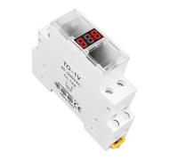 Voltmètre ampèremètre 18 mm AC 40-500 V 220 V 380 V monophasé triphasé avec détecteur d'affichage 1 pièce(TO-1V)