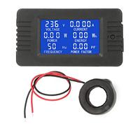 Voltmètre Ampèremètre Numérique AC 80-260V 100A, Moniteur de Tension et Courant Alternatif, Multimètre LCD avec CT Type Fermé
