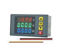 Voltmètre ampèremètre numérique, affichage LED 4 bits avec alarme, pour électricien DC (rouge, vert, bleu)