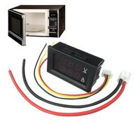 Voltmètre Ampèremètre Numérique - Compteur De Courant De Tension 0-100 V CC, Moniteur À Affichage LED Compact, Jauge De Test De De Haute Précision Avec Lecture Bicolore Et Conception De Mont