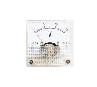 Voltmètre analogique 91C4 DC, panneau de tension, pointeur mécanique, Type 5V 10V 15V 20V 25V 30V 50V