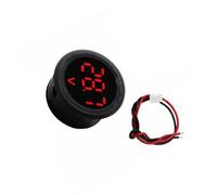 Voltmètre de voiture, puissance 5-100V, jauge, détecteur avec affichage LED, compteur rond étanche 12V 24V, haute précision
