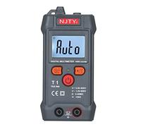 Voltmètre,ERYUE NJTY Multimètre numérique LCD de la taille d'une paume Gamme automatique NCV 4000 Comptes True RMS Testeur universel intelligent 600V Voltmètre Ohm et testeur de tension Mesure de la