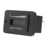 Voltmètre Indicateur de Batterie 12v 24v à Affichage LED Noir