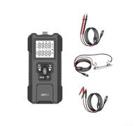 Voltmètre numérique 0-100 V DC haute précision 0,5 % (noir) | Mesure une résistance de 0,1 à 380 mΩ, une tension de 0 à 100 V CC, idéale pour les batteries plomb-acide, lithium, NiMH
