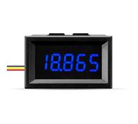 Voltmètre numérique 0,9 cm pour test de tension CC 0-33,00 V avec borne de terre partagée et fil d'entrée de mesure dédié (bleu)
