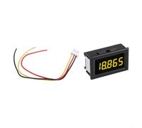 Voltmètre numérique 0,9 cm pour test de tension CC 0-33,00 V avec borne de terre partagée et fil d'entrée de mesure dédié (jaune)
