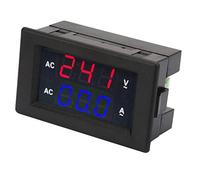 Voltmètre numérique 2 en 1 AC 100 ~ 300 V Voltmètre 0-50 A Ampèremètre Ampèremètre Panneau d'affichage numérique LED (rouge-bleu)