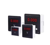 Voltmètre numérique carré AC monophasé 220 V CA pour installation sur panneau. Remplace 6L2/99T1/SQ72/SQ96. Taille 1 pièce (48 x 48 mm)