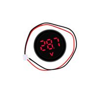 Voltmètre numérique compact ABS 2 fils connexion précise tension testeur mètre mètre pour diverses applications moniteur