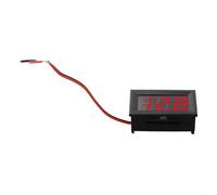 Voltmètre numérique LED de 1,4 cm CC 5-120 V - Vert et bleu - Panneau à 2 conducteurs pour moniteur de vélo électrique - Voiture pour moto (rouge)