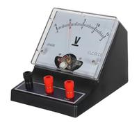 Voltmètre Pédagogique Analogique 0-3 V 0-15 V pour Expériences Scolaires | Boîtier en Plastique, Réglage Manuel des Gammes, Aiguille Visible, Observation des Tendances, Circuits LED et Alimentations