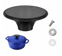 Voltrique Lot de 2 Bouton de Couvercle de Casserole Universel, Poignée de Remplacement Résistante à la Chaleur pour Cocotte en Fonte et Poêle, Compatible avec la Plupart des Couvercles