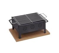 VoltShine Barbecue de table en inox, grille 30 x 25 cm, pour rôtir des aliments de manière pratique et efficace dans les espaces restreints.