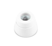 VoltShine Douille E-27 droite en porcelaine 4A, idéale pour les ampoules LED et halogènes, fournit une connexion sûre et esthétique dans les installations électriques.