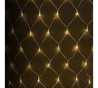 VoltShine Guirlande lumineuse plate LED, batterie 3AA, blanc chaud, 3 m x 1,5 m, idéale pour décorer les espaces et améliorer les ambiances festives.