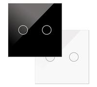 VoltShine Interrupteur tactile double - Blanc. Rénovez votre espace avec cet appareil chic et fonctionnel. Facilite le contrôle de la lumière et profitez d'une installation rapide et sans tracas.
