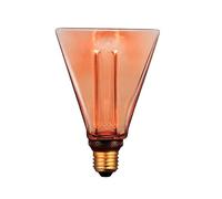 VoltShine Lampe LED Vintage Diamant Ambre 4W E27 Idéal pour donner une touche rétro et chaleureuse à n'importe quel espace, alliant style et efficacité énergétique.