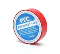 VoltShine Ruban isolant en PVC, 0,13 mm d'épaisseur, 17 mm de large, 25 m de long, idéal pour isoler et protéger les connexions électriques.
