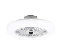 VoltShine Ventilateur de plafond LED avec contrôle CCT, design moderne et efficace, idéal pour climatiser et économiser de l'énergie dans les espaces intérieurs.