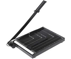 Voluker Massicot A4 Capacité de Coupe 12 Feuilles de Papier pour Bureau, École, Loisirs Créatifs en Papier, Noir