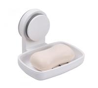 Volumoon Porte Savon, Porte à Savon Auto Drainant, Montage Mural, Réutilisable, Douche sans Perçage, Auto-adhésif, Antidérapant Porte-éponge pour Salle de Bain, Evier, Douche, Plastique
