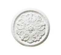 VOLURE Médaillon de Plafond en PU Rond, Motifs sculptés, Plusieurs Tailles, 29-70cm(Style-e,43cm)