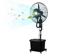 VOLURE ventilateur industriel portable, Ventilateur brumisateur au sol avec réservoir d'eau de 11 gallons, oscillation à 120 degrés, extérieur, 71-81 cm(81cm/31.8)