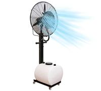 VOLURE ventilateur industriel portable, Ventilateur brumisateur sur pied extérieur avec oscillation à 3 vitesses, réservoir de 40 L 71 cm/28 pouces 81 cm/31,9(81cm/31.9in)