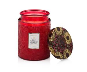 Voluspa Bougie parfumée en pot de verre 100 heures Goji Tarocco Orange
