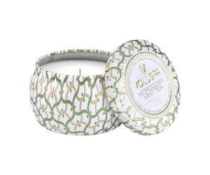 Voluspa Bougie parfumée Maison Blanc Mini Tin 25 heures Moroccan Mint Tea