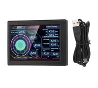 Vomeko Moniteur de température Informatique 3,5 Pouces, Affichage du Panneau de capteur PC DIY Type C IPS Affichage de température PC USB avec Support