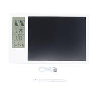 Vomeko Tableau de rédaction de Calendrier électronique, Bloc d'écriture électronique, Calendrier électronique léger Multifonctionnel avec Bloc-Notes, pour Bureau étudiant (White)
