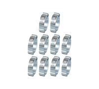 Von 10 304 Colliers de serrage à double tube en acier étanche I | Clip de tuyau étanche à double oreille, en acier 304, idéal pour l'huile de machine, sanitaire et automobile