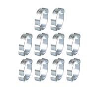 Von 10 Colliers de serrage à double tube en acier 304 étanches, D | Clip de tuyau étanche à double oreille, en acier 304, idéal pour l'huile de machine, sanitaire et automobile