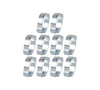 Von 10 Colliers de serrage double tube en acier 304 étanches, H | Clip de tuyau étanche à double oreille, en acier 304, idéal pour l'huile de machine, sanitaire et automobile